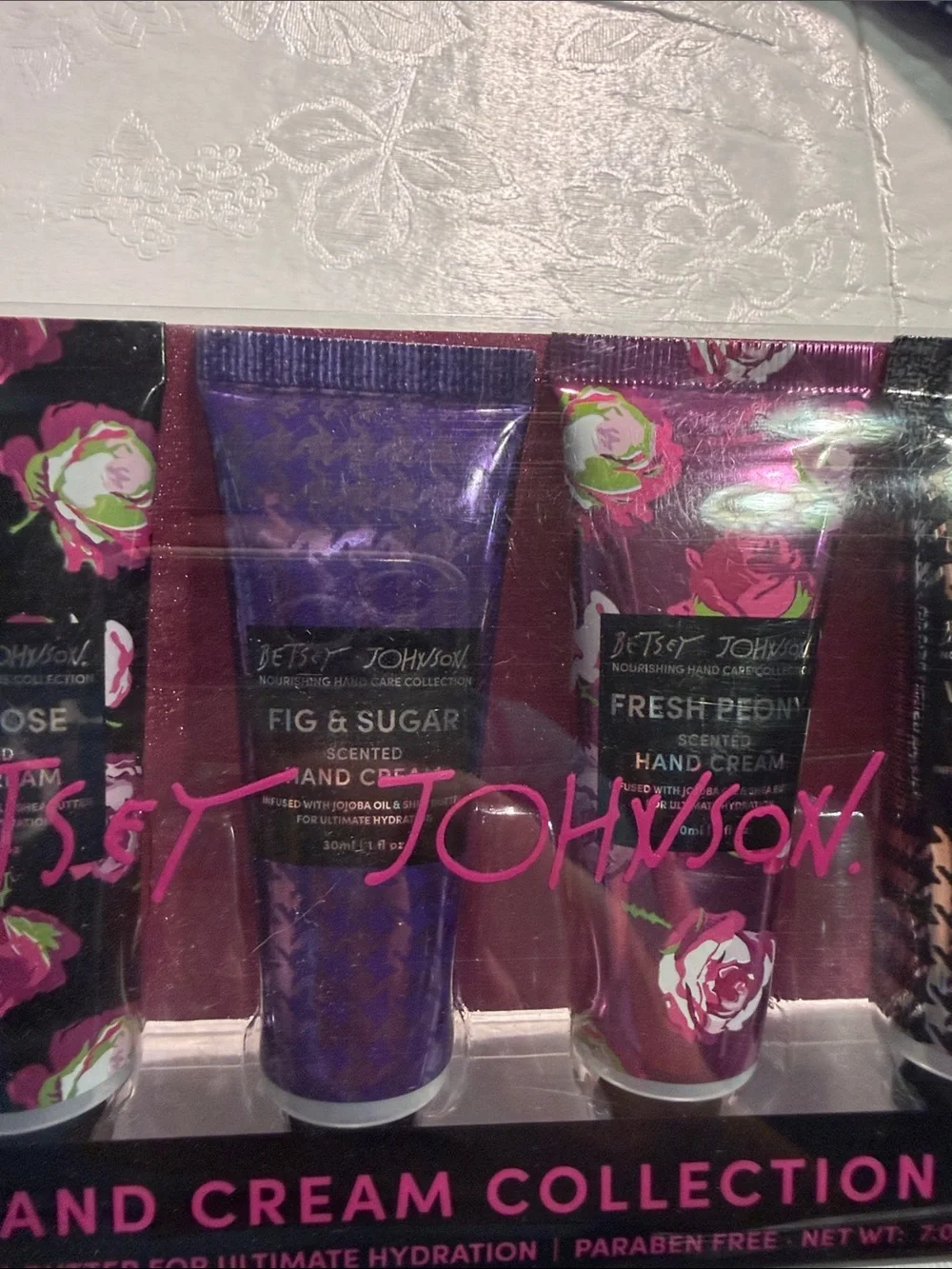Betsy Johnson 7 piece hand cream collection